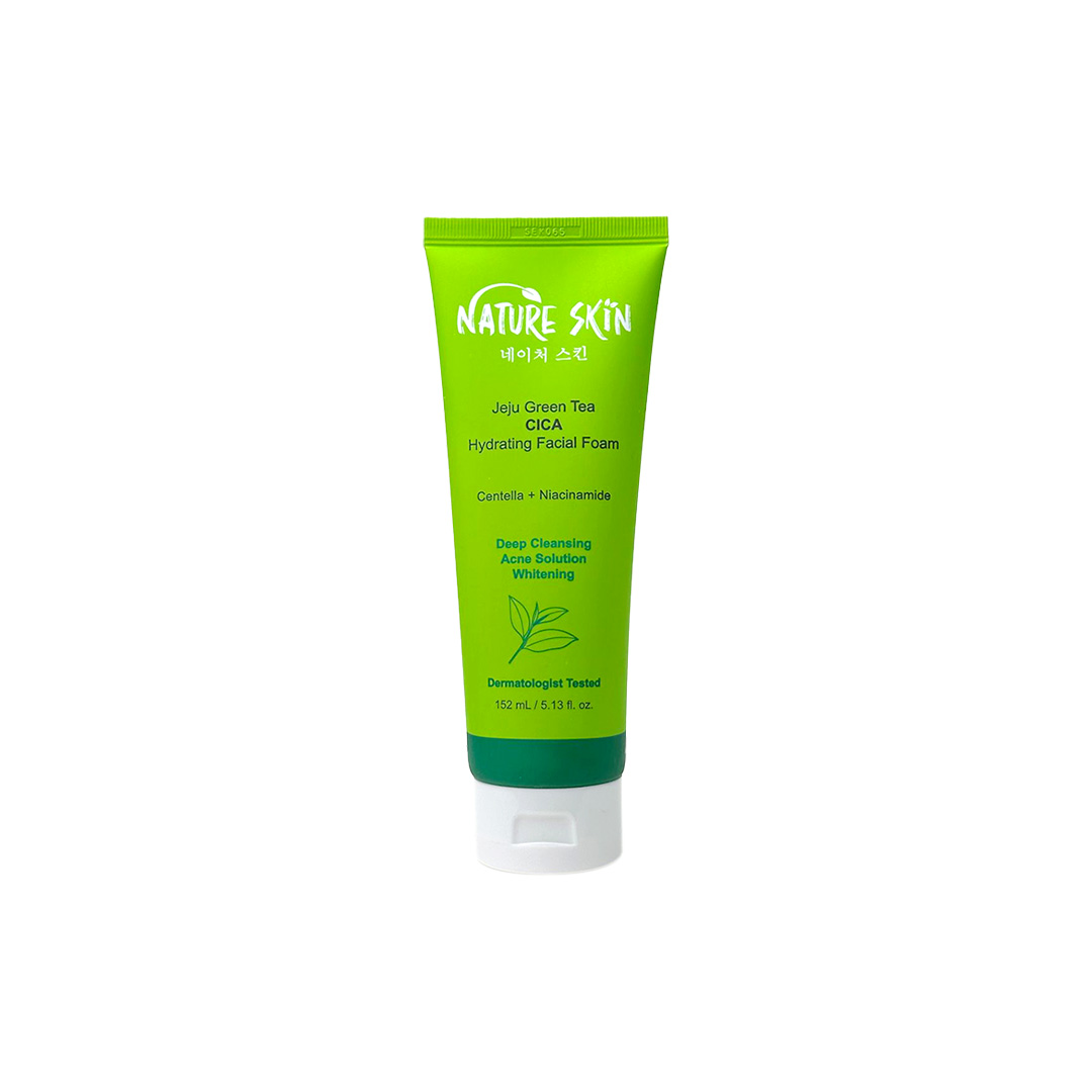 Nature Skin Jeju Green Tea CICA Hydrating Facial Foam 152 mL image 2