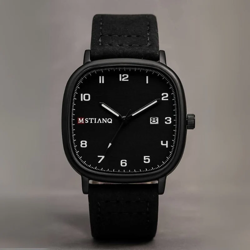 MSTIANQ Leather Strap Luxury Watch image 7