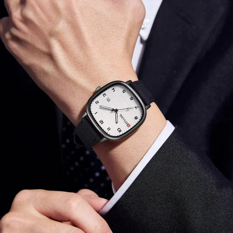 MSTIANQ Leather Strap Luxury Watch image 10