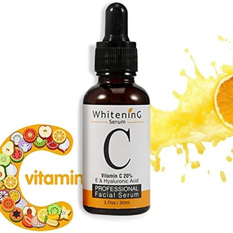 Vitamin C 20% Face Serum Hyaluronic Acid Vitamin E Anti Ageing Anti Wrinkle 30ml